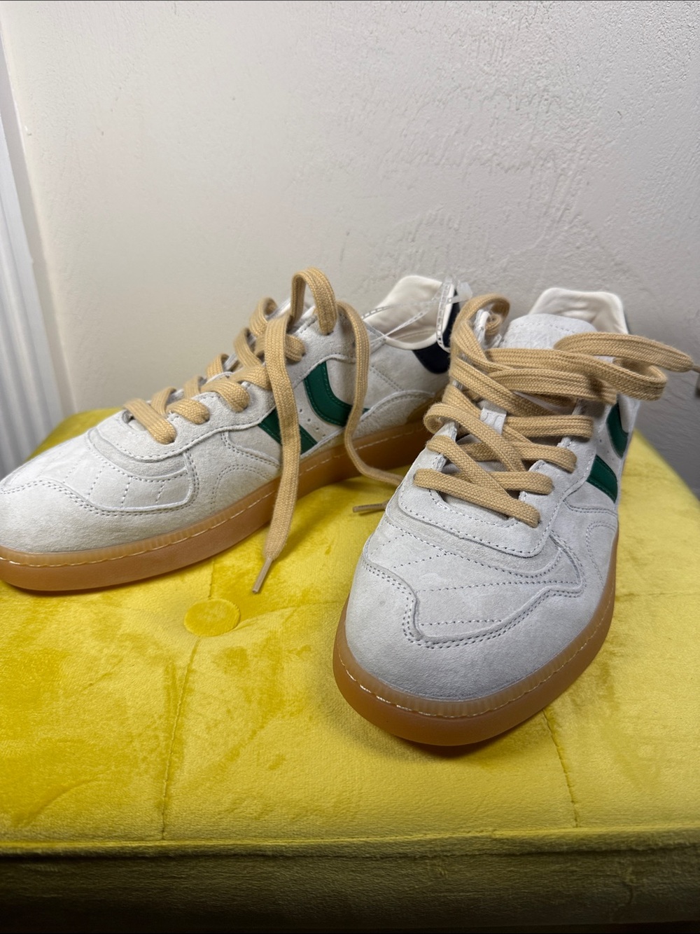 Coolway White Suede Terrace Sneakers Men's Size 10 EU 44 NWOT